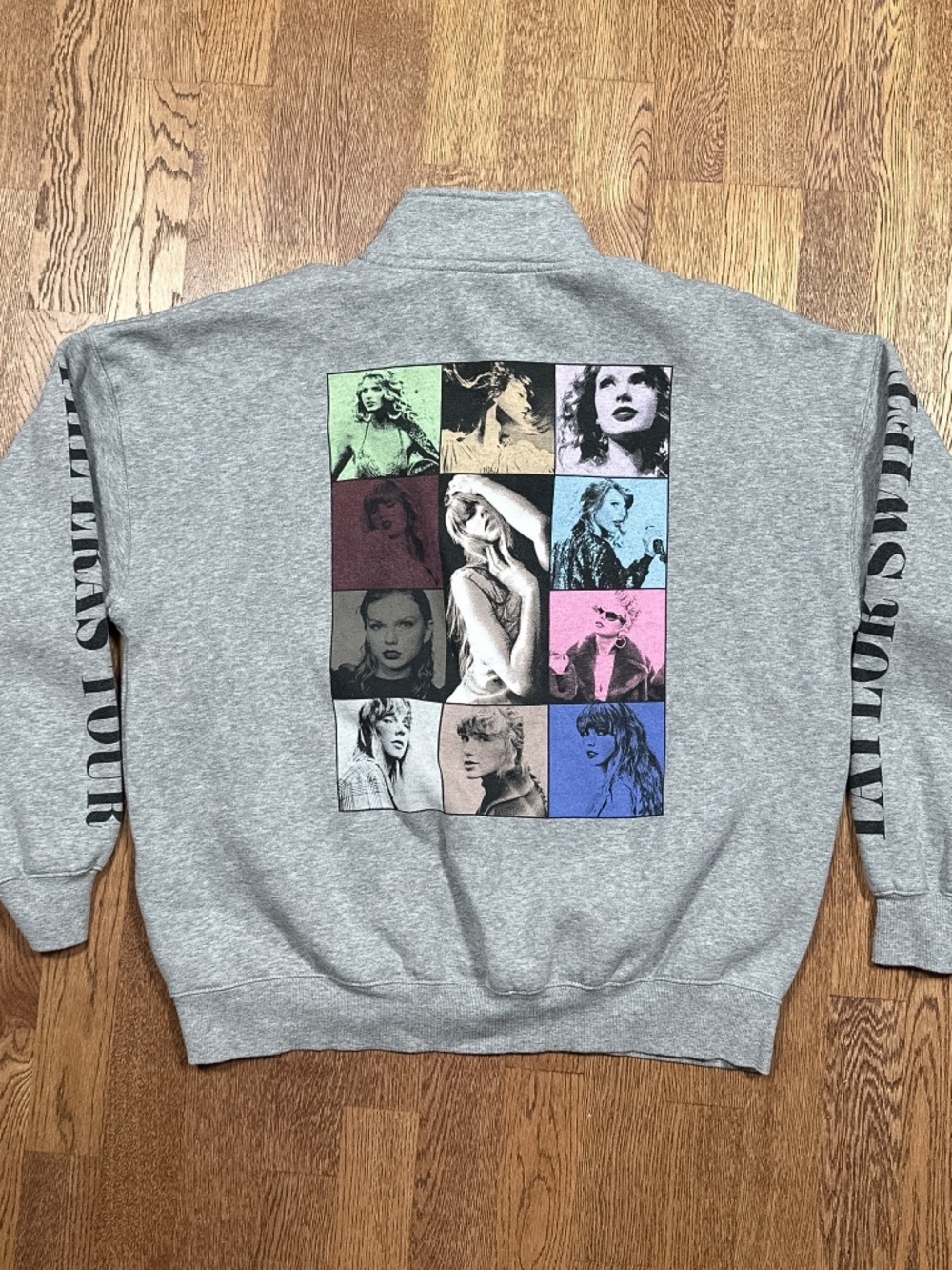 Taylor Swift Eras Tour 1/4 Zip Fleece Pullover Sweatshirt Unisex Medium